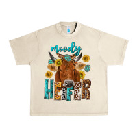 Sandshell moody cow Urban Heavy Tee - NancyCooperArtShop