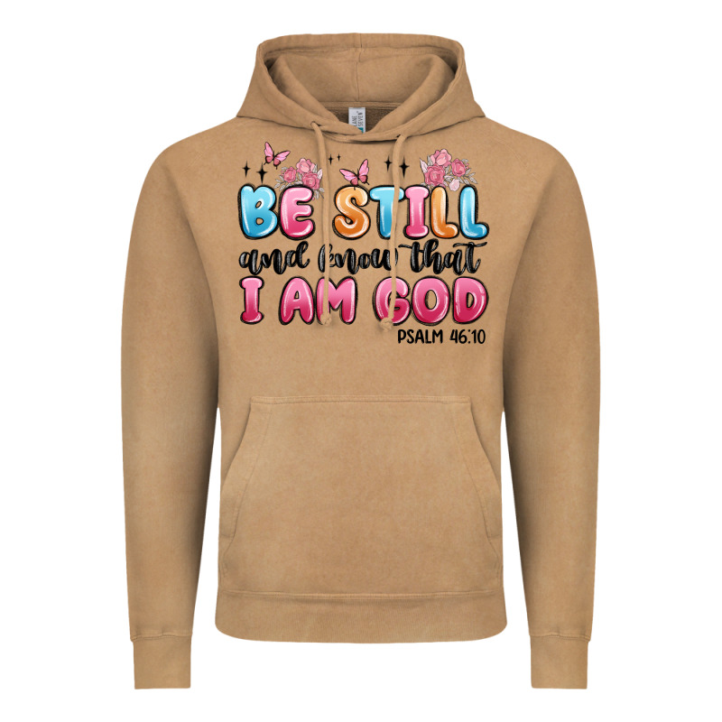 Be Still And Know That I Am God Psalm 46 10 Vintage Hoodie by MaliasSmallBusiness | Teevron
