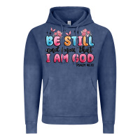 Vintage Denim be still and know that i am god psalm 46 10 Vintage Hoodie - MaliasSmallBusiness
