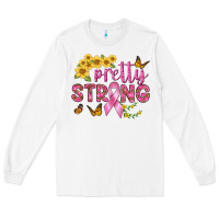 White Pretty Strong Long Sleeve Tee - BundleAndBundleShop