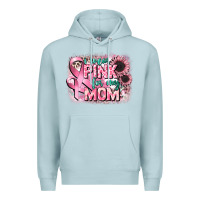 Blue Mist i wear pink for my mom Premium Hoodie - CowGirlArtShop