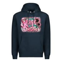 Navy i wear pink for my mom Premium Hoodie - CowGirlArtShop