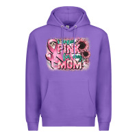 Purple i wear pink for my mom Premium Hoodie - CowGirlArtShop