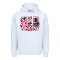 White i wear pink for my mom Premium Hoodie - CowGirlArtShop