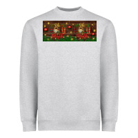 Heather Grey oh holy night Heavyweight Sweatshirt - BundleAndBundleShop