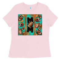 Bubblegum Pink American football mom Ladies Tee - Jasminsmagicworld