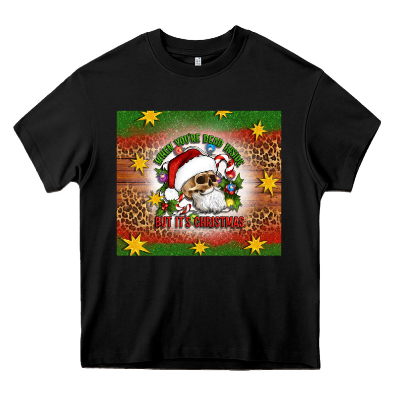 When You're Dead Inside But It's Christmas Heavy Core Tee by Artiststas | Teevron