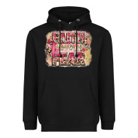 Black faith over fear breast cancer 12 inches 300 dpi Heavyweight Hoodie - CowGirlArtShop