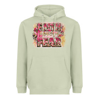 Faith Over Fear Breast Cancer 12 Inches 300 Dpi Heavyweight Hoodie | Teevron