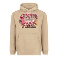 Mushroom faith over fear breast cancer 12 inches 300 dpi Heavyweight Hoodie - CowGirlArtShop