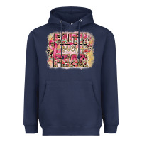 Navy faith over fear breast cancer 12 inches 300 dpi Heavyweight Hoodie - CowGirlArtShop
