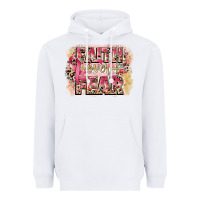 White faith over fear breast cancer 12 inches 300 dpi Heavyweight Hoodie - CowGirlArtShop