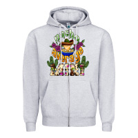 Heather Grey Nacho average Mini Zipper Hoodie - NancyCooperArtShop