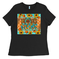 Black Thanksgiving Turkey Ladies Tee - Artiststas