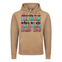 Vintage Coffee apparently we are trouble when we are together cou Vintage Hoodie - MaliasSmallBusiness