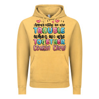 Vintage Mustard apparently we are trouble when we are together cou Vintage Hoodie - MaliasSmallBusiness