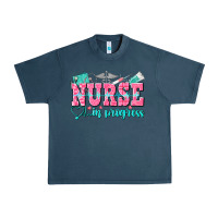Midnight Navy nurse in progress Urban Heavy Tee - NancyCooperArtShop