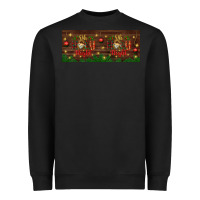 Black Oh Holy Night Heavyweight Sweatshirt - BundleAndBundleShop