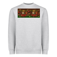 Heather Grey Oh Holy Night Heavyweight Sweatshirt - BundleAndBundleShop
