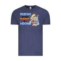 Vintage Denim reading because murder is wrong Vintage Tee - MaliasSmallBusiness