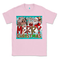 Bubblegum Pink merry Christmas Classic Tee - CowhideDigitalArt