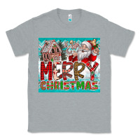 Heather Grey merry Christmas Classic Tee - CowhideDigitalArt