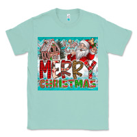 Seafoam merry Christmas Classic Tee - CowhideDigitalArt