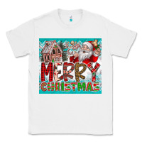 White merry Christmas Classic Tee - CowhideDigitalArt