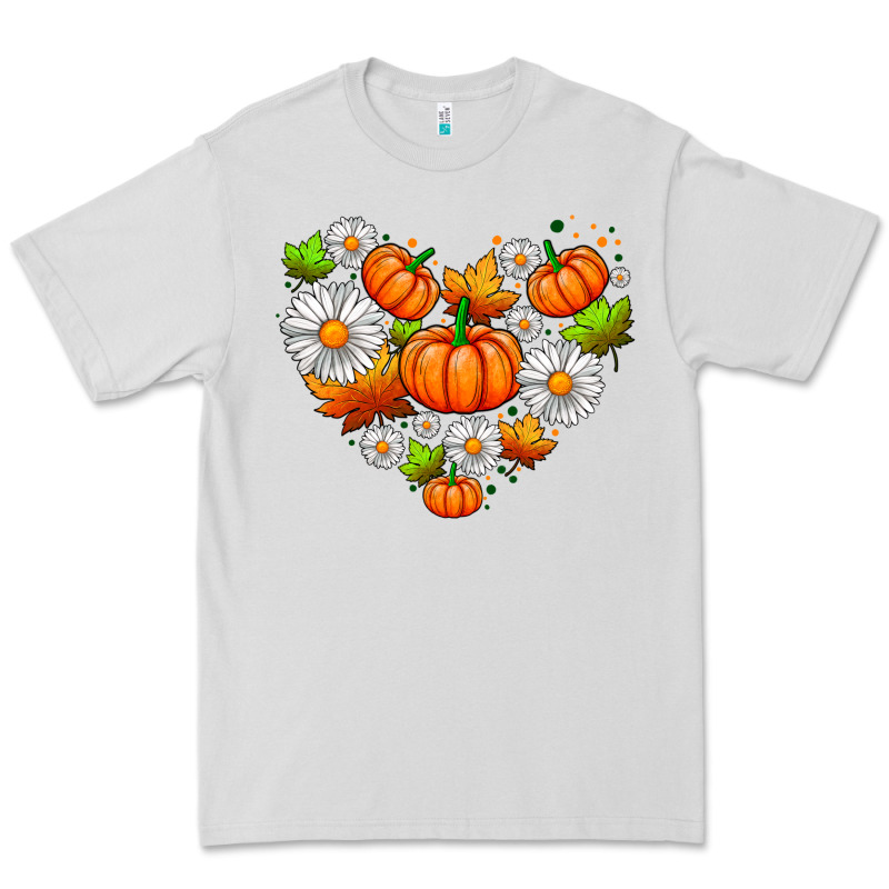 Pumpkin And Daisies Premium Tee by AdoDesignShop | Teevron