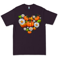 Plum pumpkin and daisies Premium Tee - AdoDesignShop