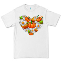 White pumpkin and daisies Premium Tee - AdoDesignShop