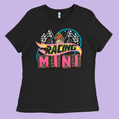 Racing Mini With Racing Oto Equipment Ladies Tee Designed By Adodesignshop