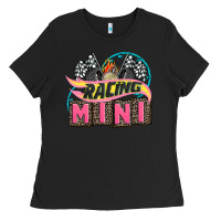 Black racing mini with racing oto equipment Ladies Tee - AdoDesignShop