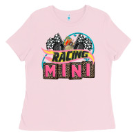 Bubblegum Pink racing mini with racing oto equipment Ladies Tee - AdoDesignShop