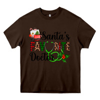 Chocolate Brown santa's favorite doctor Heavy Core Tee - AdoDesignShop