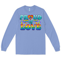 Colony Blue Lgbtq Proud Of Love Long Sleeve Tee - BundleAndBundleShop