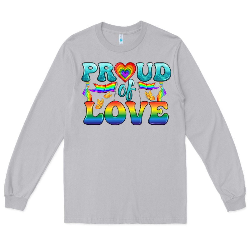 Lgbtq Proud Of Love Long Sleeve Tee by BundleAndBundleShop | Teevron