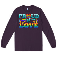 Plum Lgbtq Proud Of Love Long Sleeve Tee - BundleAndBundleShop