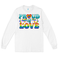 White Lgbtq Proud Of Love Long Sleeve Tee - BundleAndBundleShop