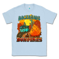 Dusty Blue backroads and bonfire Classic Tee - NancyCooperArtShop