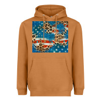 Meerkat leopard glitter american flag Heavyweight Hoodie - CowGirlArtShop
