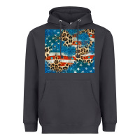 Smoke leopard glitter american flag Heavyweight Hoodie - CowGirlArtShop