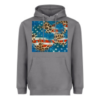 Storm leopard glitter american flag Heavyweight Hoodie - CowGirlArtShop