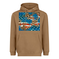 Toasted Coconut leopard glitter american flag Heavyweight Hoodie - CowGirlArtShop