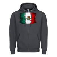 Smoke Mexican flag Zipper Hoodie - NancyCooperArtShop
