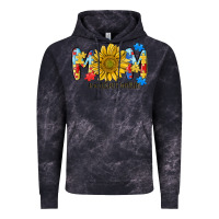 Cloud Black autism mom life sunflower Vintage Hoodie - MaliasSmallBusiness