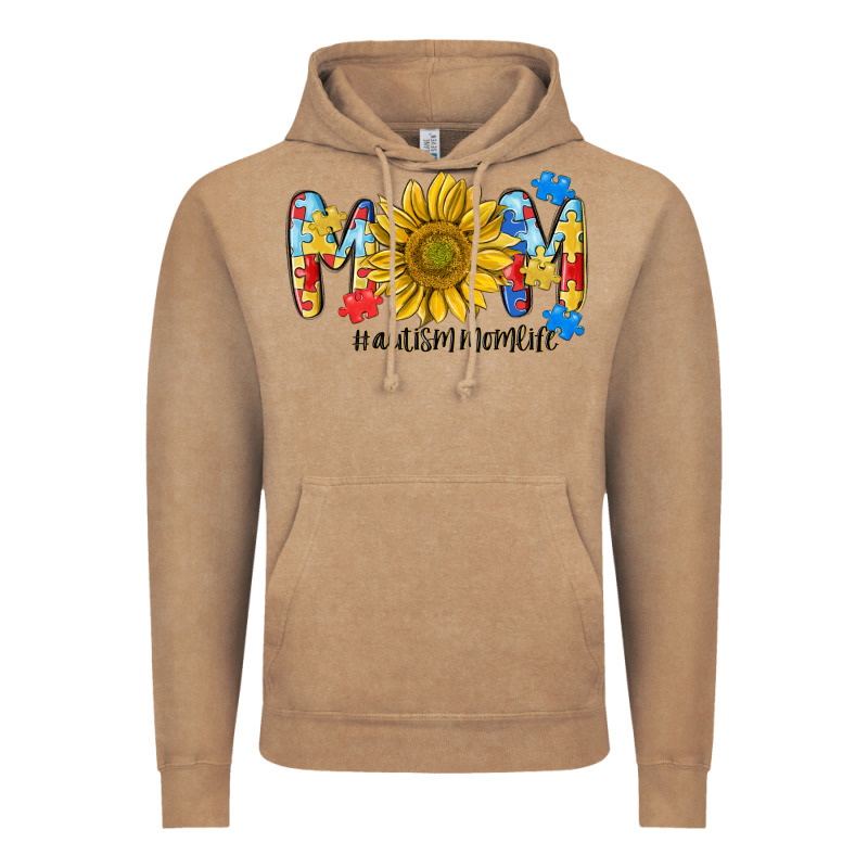Autism Mom Life Sunflower Vintage Hoodie by MaliasSmallBusiness | Teevron