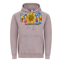 Vintage Zinc autism mom life sunflower Vintage Hoodie - MaliasSmallBusiness