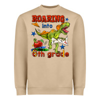 Mushroom roaring into 6th grade Heavyweight Sweatshirt - BundleAndBundleShop