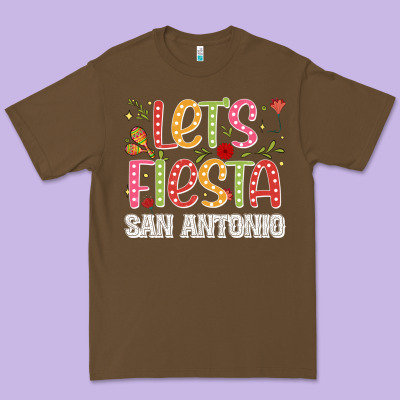 Lets Fiesta San Antonio Premium Tee Designed By Jahusdesignshop